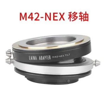 De inclinação da lente adaptador M42 42mm lente para sony E NEX de montagem-5/6/7 A7r a7r2 a7r3 a7r4 a9 A7s A6300 EA50 FS700 câmara