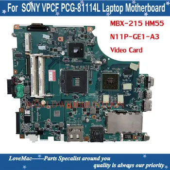 Alta qualidade A1765405A placa-mãe PARA SONY VPCF PCG-81114L Laptop placa-mãe MBX-215 bom