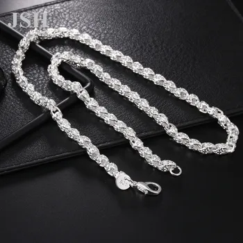 Preço de atacado, mulheres nobres Homens da cadeia de casamento colar de moda Bonita e Elegante cor de prata encantos Colar de jóias LN052