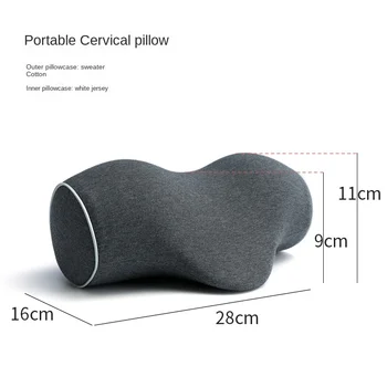Memória Espuma Travesseiro Cervical Coluna Para Trás O Arco De Manutenção De Sono De Tração Travesseiro Portátil Travesseiro De Pescoço Cervical Travesseiro