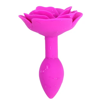 1PCS Grande Brinquedo Anal Rose Forma de Plug anal Sexy Anal Cauda Homem Massageador de Próstata Butplug Emirados árabes unidos Brinquedos Sexuais Para a Mulher Casal Gay Dilatador
