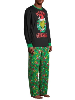 Desconto Natal Pijama Família Mãe Filha Pai Filho Roupa A Condizer Cartoon  Elf Impressão Pijama Solta Pijamas De Natal De Família Pjs | Mãe & Filhos <  