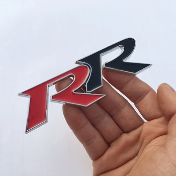 1 peça de metal RR Tronco Emblema de Montagem da grade de Decalque Emblema adesivo de carro Para o Civic Odisséia de Carro da CIDADE de Estilo