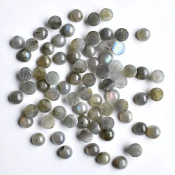 Wholesale36pcs/monte 2020 nova forma natural spectrolite forma redonda CABOCHÃO de 8mm esferas de jóias, acessórios, fazendo livre