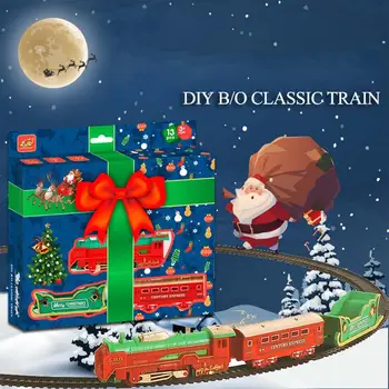 Desconto Natal Trem Conjunto Com Luzes Para Debaixo Da Árvore de Férias  Trem ao Redor da Árvore de Natal operado Bateria do Trem Elétrico Conjunto  Com | Brinquedos E Hobbies < 