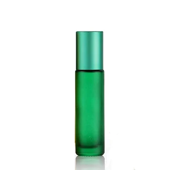 20PCS 10ml Portátil de Espessura de Vidro de Óleo Essencial Perfume do Frasco de Viagem Reutilizável Fosco, Colorido Bola de Rolo da Garrafa