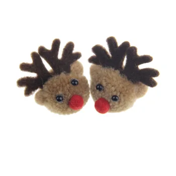 6pcs DIY Bonecas de Vestuário de Lã de Feltro feito à mão Material Animal Bonito de Decoração de Natal para DIY Brinquedos Acessórios