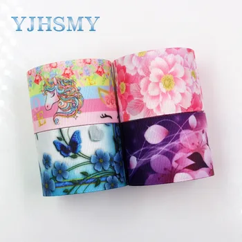 YJHSMY G-181005-1328,38 mm,5yards flor de Primavera Fitas de transferência Térmica Impresso gorgorão,do Vestuário de DIY artesanais de materiais de