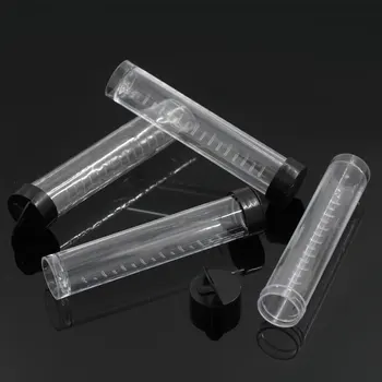50Pcs de Plástico Transparente de Armazenamento de Caixas de Grânulos de Exibição de Jóias Recipiente estojo de Transporte 10.6x2.4cm