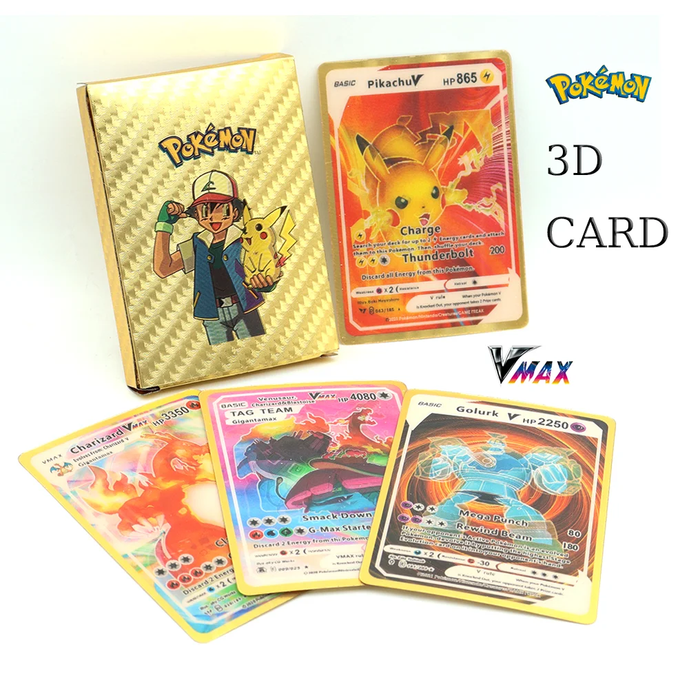 Cards Pokemon tcg com 324 peças, jogo de cartas pokemon para
